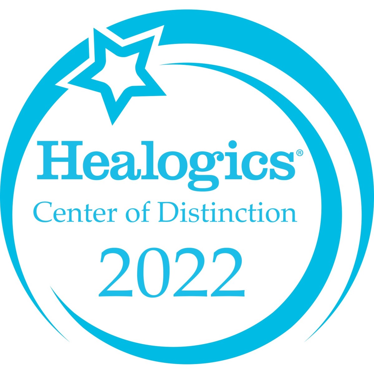 Healogics Center of Distinction 2022 badge